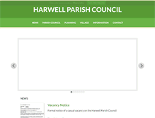 Tablet Screenshot of harwellparish.co.uk